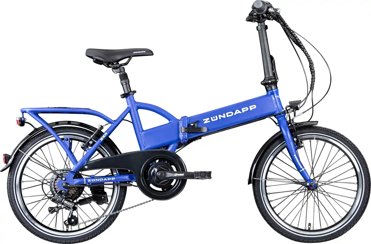 Bild 1 von Zündapp E-Bike Faltrad Z101 20 Zoll RH 37cm 6-Gang 270 Wh blau
