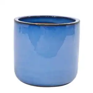 Pflanzgefäß »Kreta«, ØxH: 37,5 x 35 cm, Keramik, blau