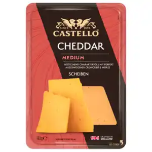 Castello Cheddar Scheibenkäse 140g
