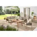 Bild 2 von DOPPLER Sonnenschirm »Life 305 Woodstyle Lift«, ØxH: 305 x 246 cm, abknickbar