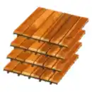 Bild 1 von 4er–Set Holzfliesen Akazie