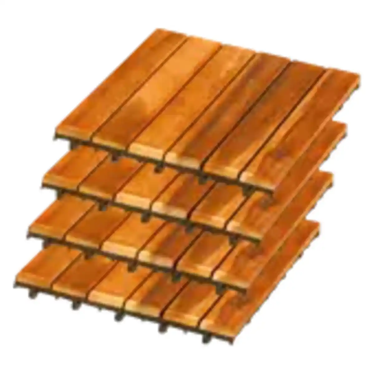 Bild 1 von 4er–Set Holzfliesen Akazie