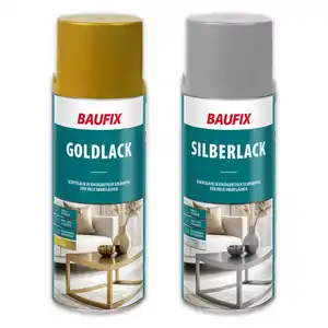 Baufix Silber- oder Goldlack