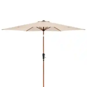 DOPPLER Sonnenschirm »Life 305 Woodstyle Lift«, ØxH: 305 x 246 cm, abknickbar