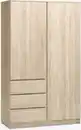 Bild 1 von Kleiderschrank LIMFJORDEN 120x200 Kombi Eiche hell