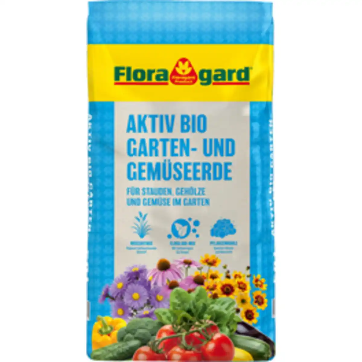 Bild 1 von FLORAGARD Garten- und Gemüseerde, Aktiv Bio, 50 Liter