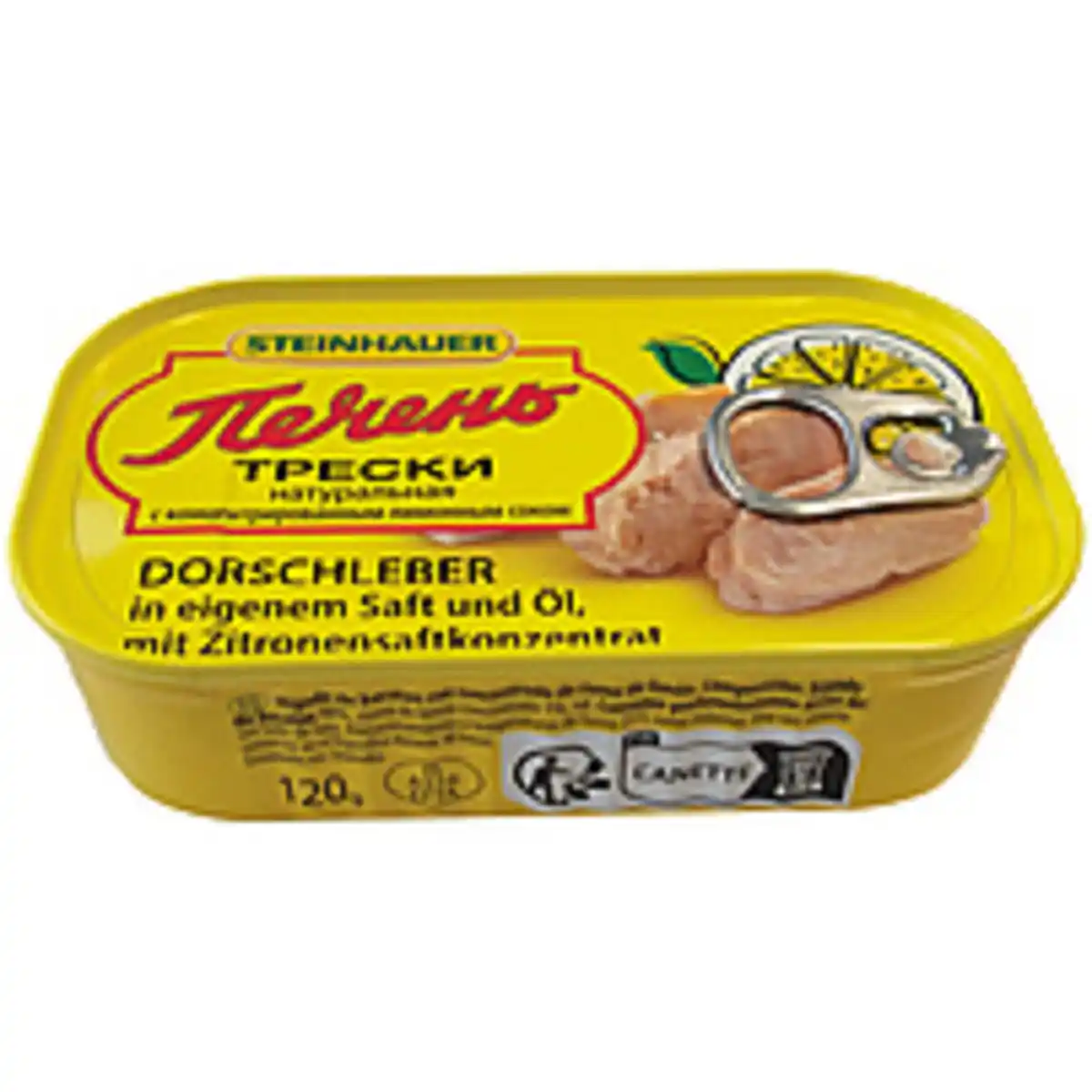 Bild 1 von Dorschleber in eigenem Saft und Öl, mit Zitronensaftkonzentr...
