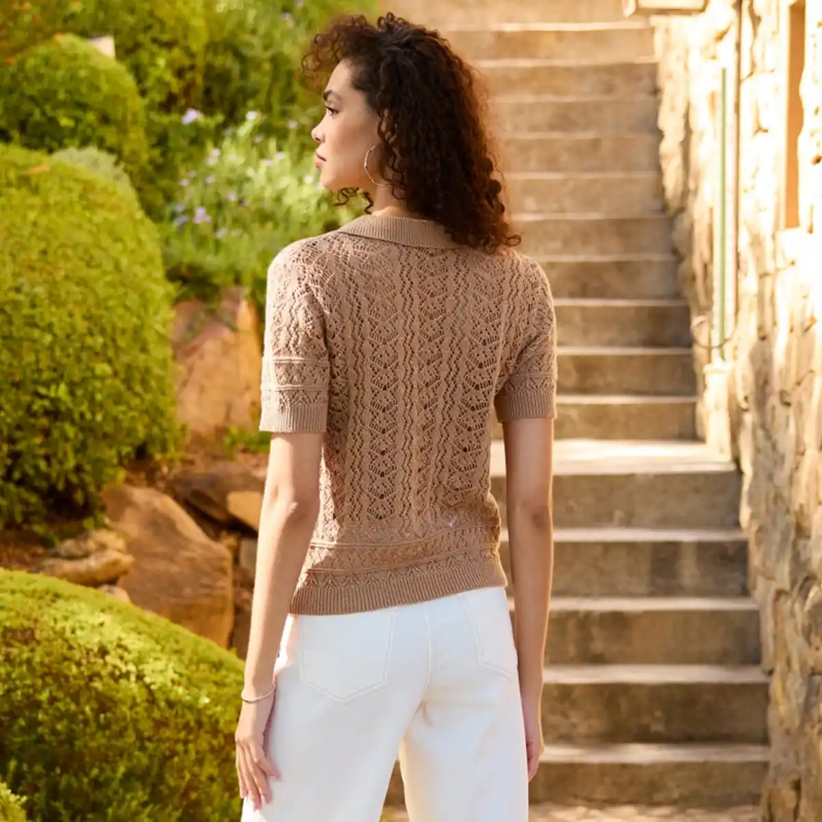 Bild 4 von Damen-Pullover im Ajour-Design