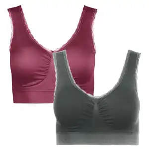 Seamless-BH mit Spitze 2er-Pack