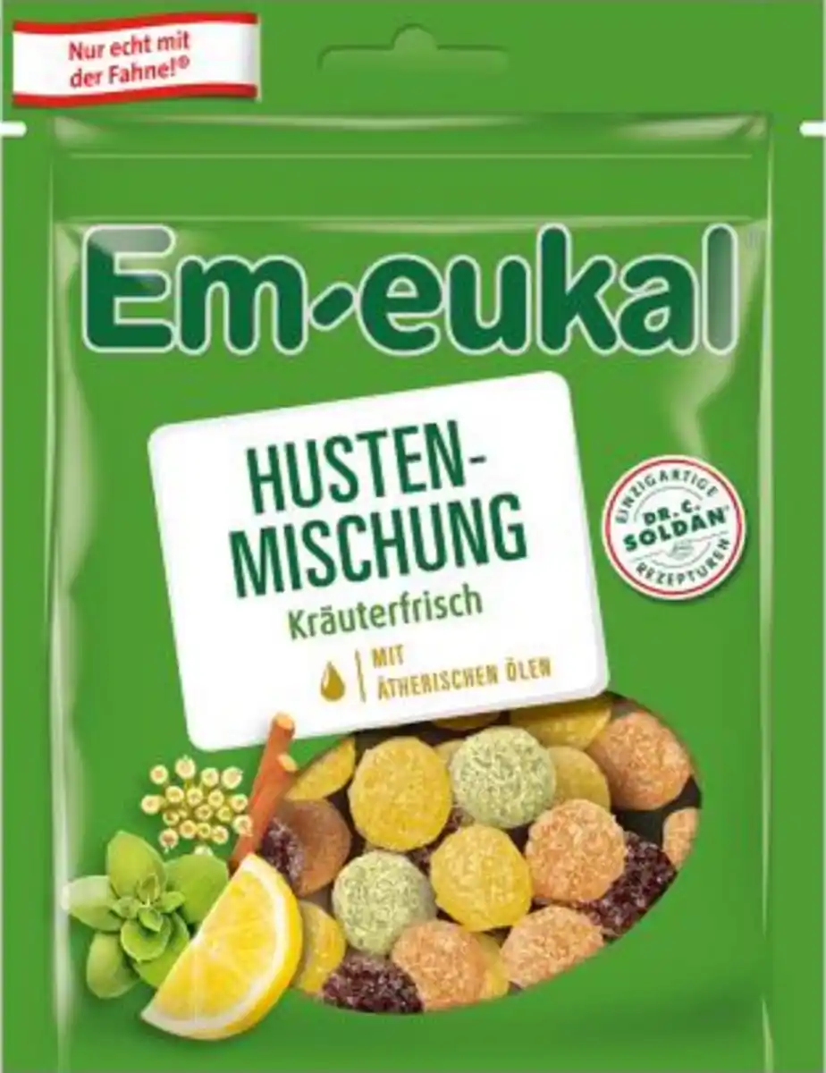 Bild 1 von Em-eukal Hustenmischung Kräuterfrische Gummidrops, 90 g