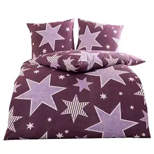 Feinbiber-Bettwäsche "Sterne"