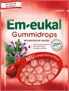 Em-eukal Gummibonbons Wildkirsche-Salbei mit ätherischen Ölen, 90 g