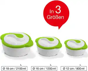 3er Thermoschüssel Set Premium grün