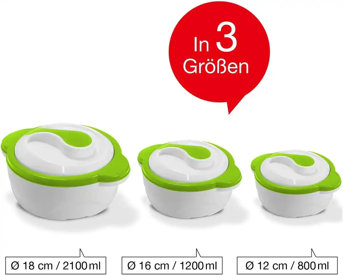 Bild 1 von 3er Thermoschüssel Set Premium grün