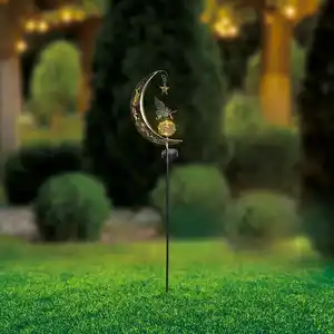 Solarstab "Elfe im Halbmond", ca. 85 cm