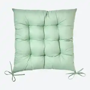 Stuhlkissen mit Bindebändern, ca. 45x45 cm