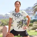 Bild 1 von Damen-Funktions-T-Shirt mit Frontaufdruck