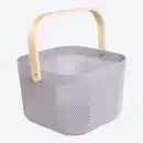 Bild 4 von Aufbewahrungskorb mit Bambusgriff, ca. 24x25,5x17,5 cm