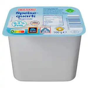MILSANI Speisequark Magerstufe 500 g, 0,3 %