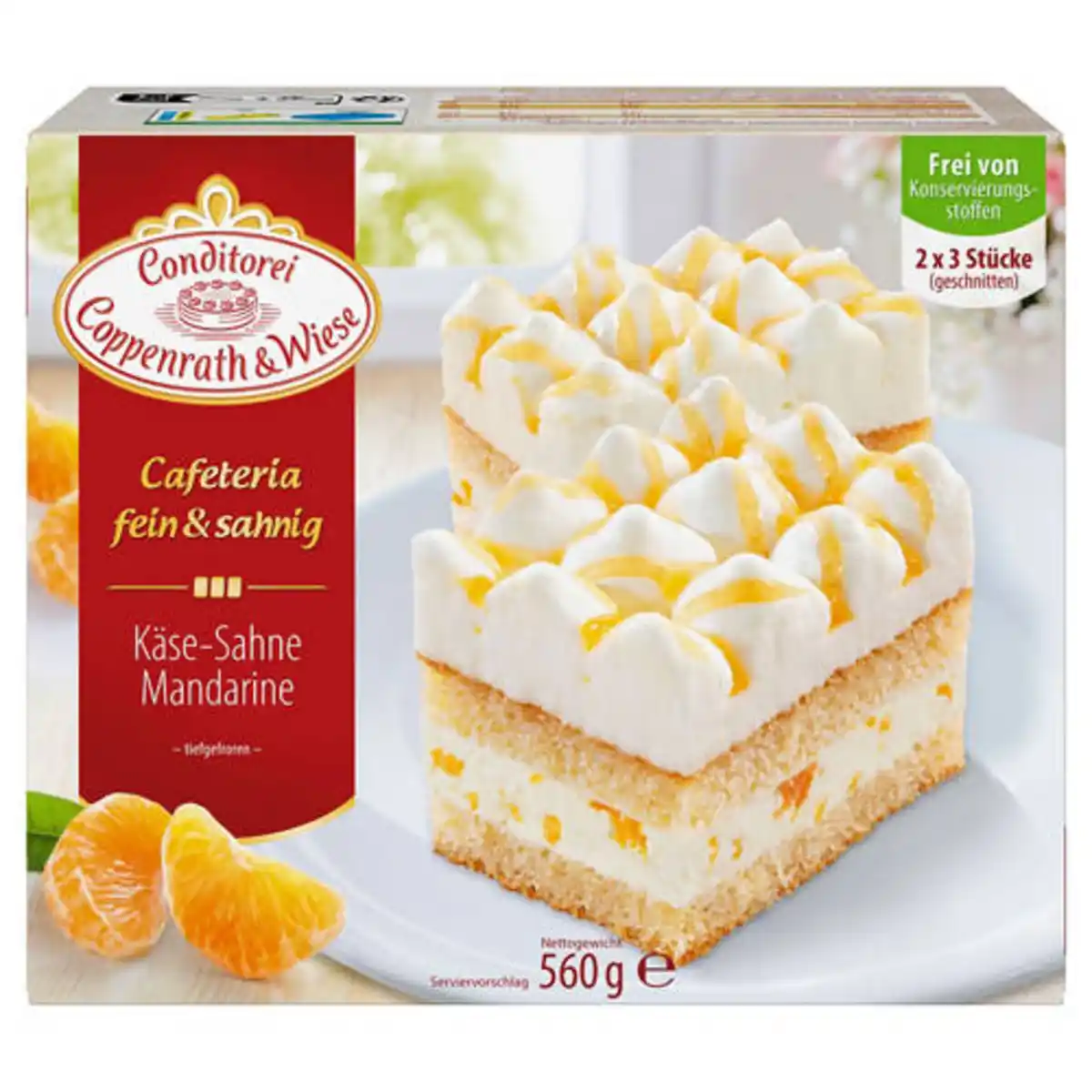 Bild 1 von CONDITOREI COPPENRATH & WIESE Cafeteria fein & sahnig 560 g, Käse-Sahne-Mandarine