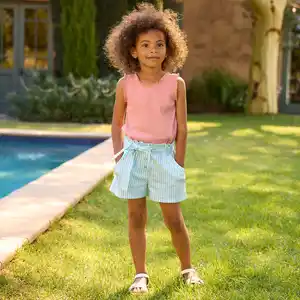 Kinder-Mädchen-Set aus Baumwolle, 2-teilig