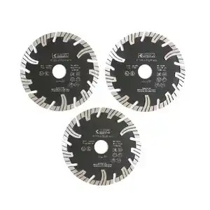 Diamant-Trennscheibe Ø125 mm, Twill und feine Welle 3 tlg.