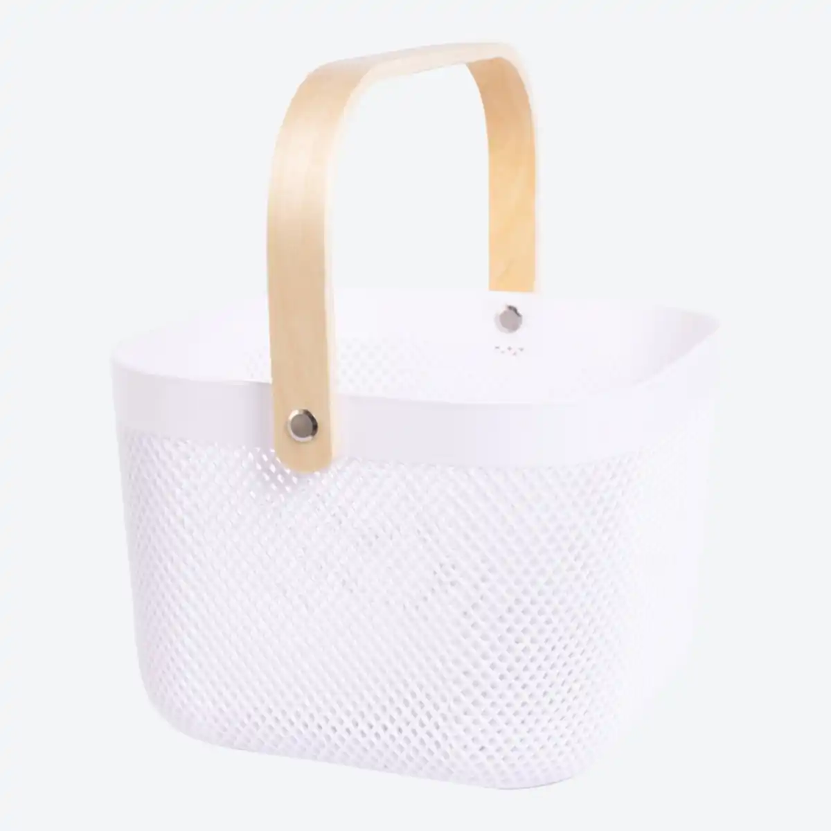 Bild 2 von Aufbewahrungskorb mit Bambusgriff, ca. 24x25,5x17,5 cm