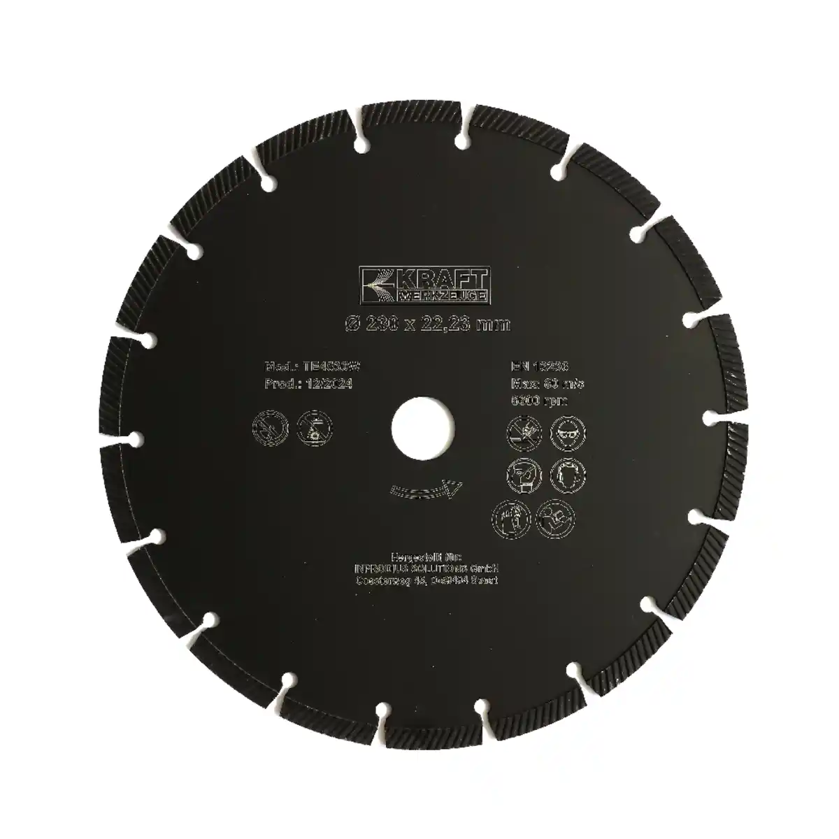 Bild 1 von Diamant-Trennscheibe Ø230 mm, Trockenscheibe und feine Welle