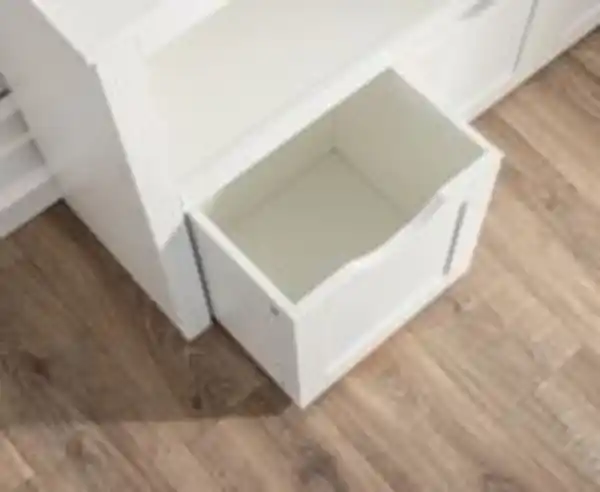 Bild 4 von Kinderregal mit drei Schubladen für Spielzeugaufbewahrung, ca. 102 x 30 x 60 cm - Weiß