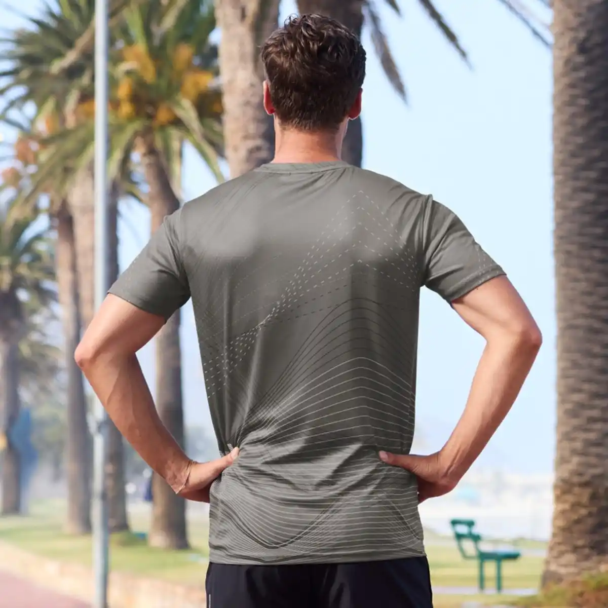 Bild 4 von Slazenger Herren-Funktions-T-Shirt mit reflektierenden Details