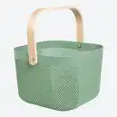 Bild 3 von Aufbewahrungskorb mit Bambusgriff, ca. 24x25,5x17,5 cm