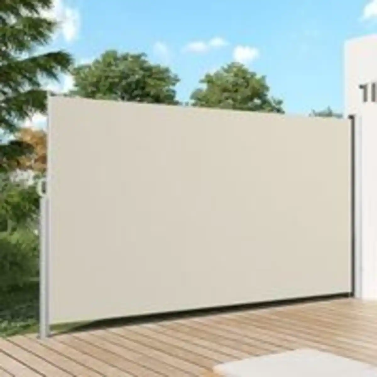 Bild 4 von Seitenmarkise Balkonmarkise aus Aluminium, ca. 4,5 x 1,6 m - Beige