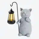 Bild 2 von Solar-Katze mit LED-Laterne, ca. 22x13x30 cm