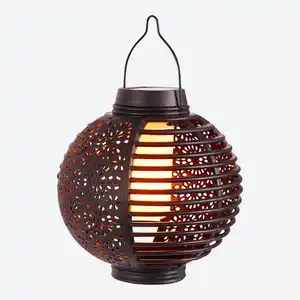Solar-Laterne mit Flammeffekt, Ø ca. 15 cm