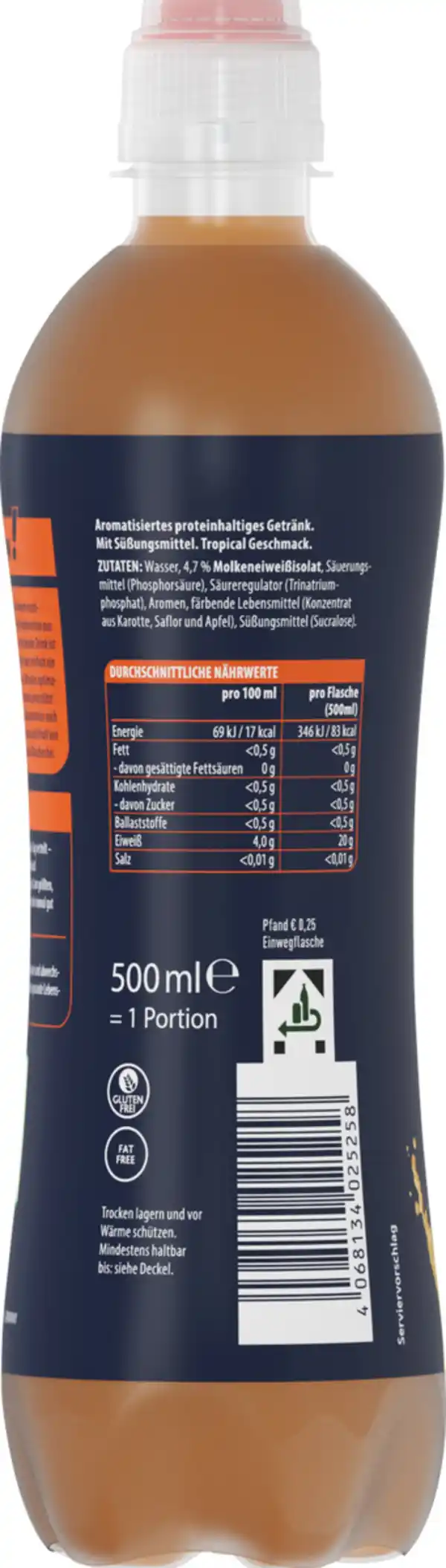 Bild 2 von WellMix Clear Whey Tropical Flavour, 500 ml