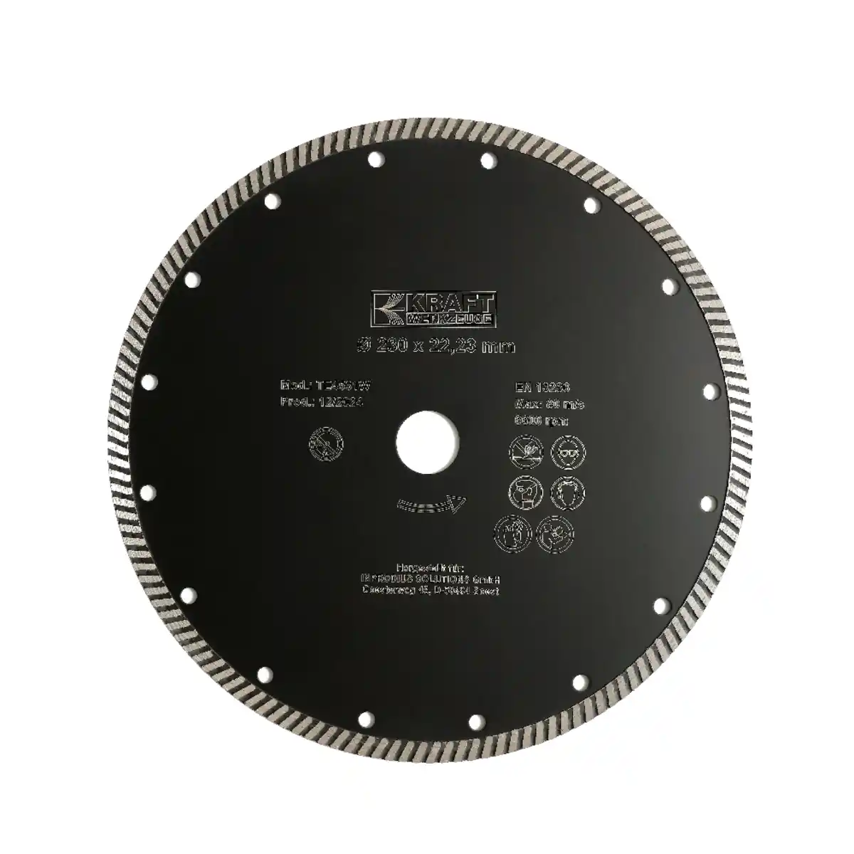 Bild 1 von Diamant-Trennscheibe Ø230 mm, Turbo-Scheibe und feine Welle