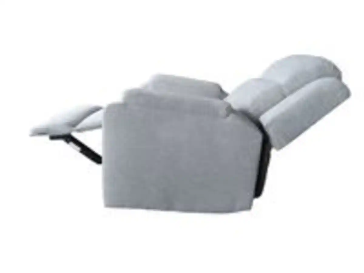 Bild 3 von 3tlg. Relaxsofa-Set aus Chenille - Hellgrau