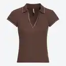 Bild 3 von Damen-Poloshirt mit Ripp-Struktur