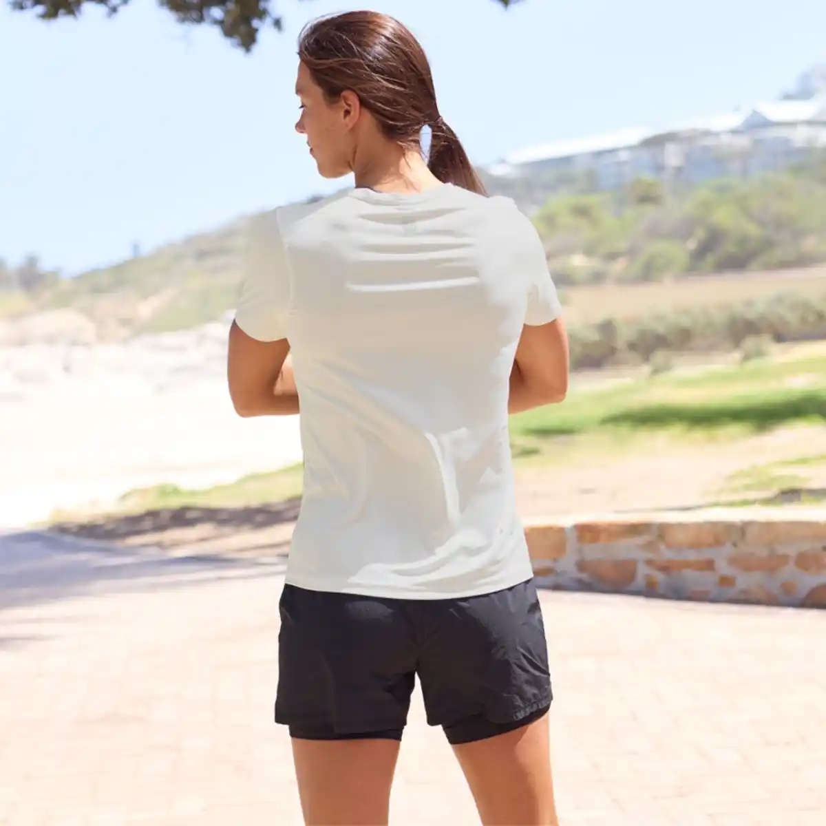 Bild 4 von 2-in-1 Damen-Funktions-Shorts mit integrierter Leggings