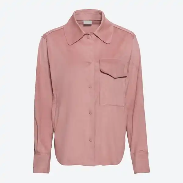 Bild 2 von Damen-Bluse in Veloursleder-Optik