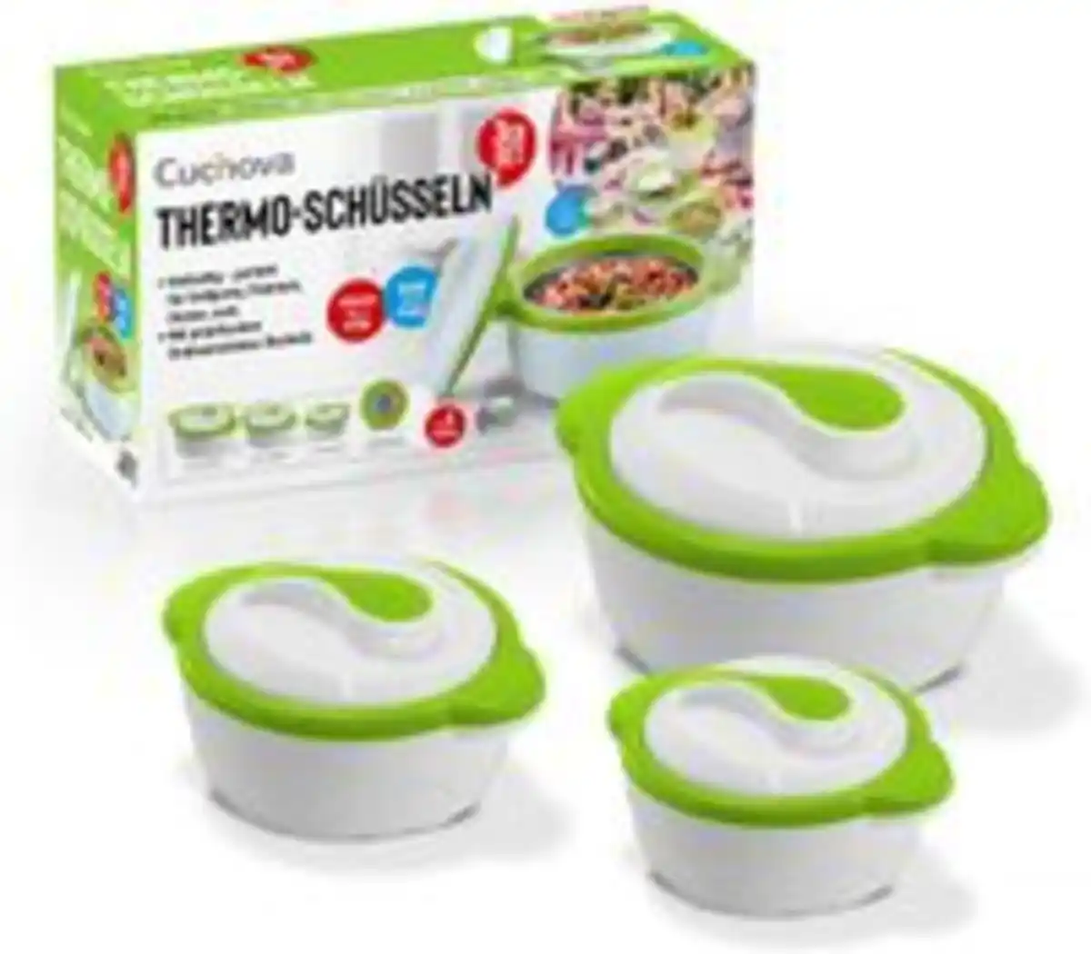 Bild 2 von 3er Thermoschüssel Set Premium grün