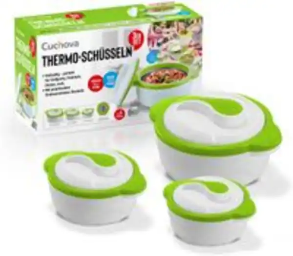 Bild 2 von 3er Thermoschüssel Set Premium grün