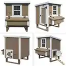 Bild 2 von Hühnerstall Mitte EZ Chicken Home  1,68 m²  Beige hergestellt in EU