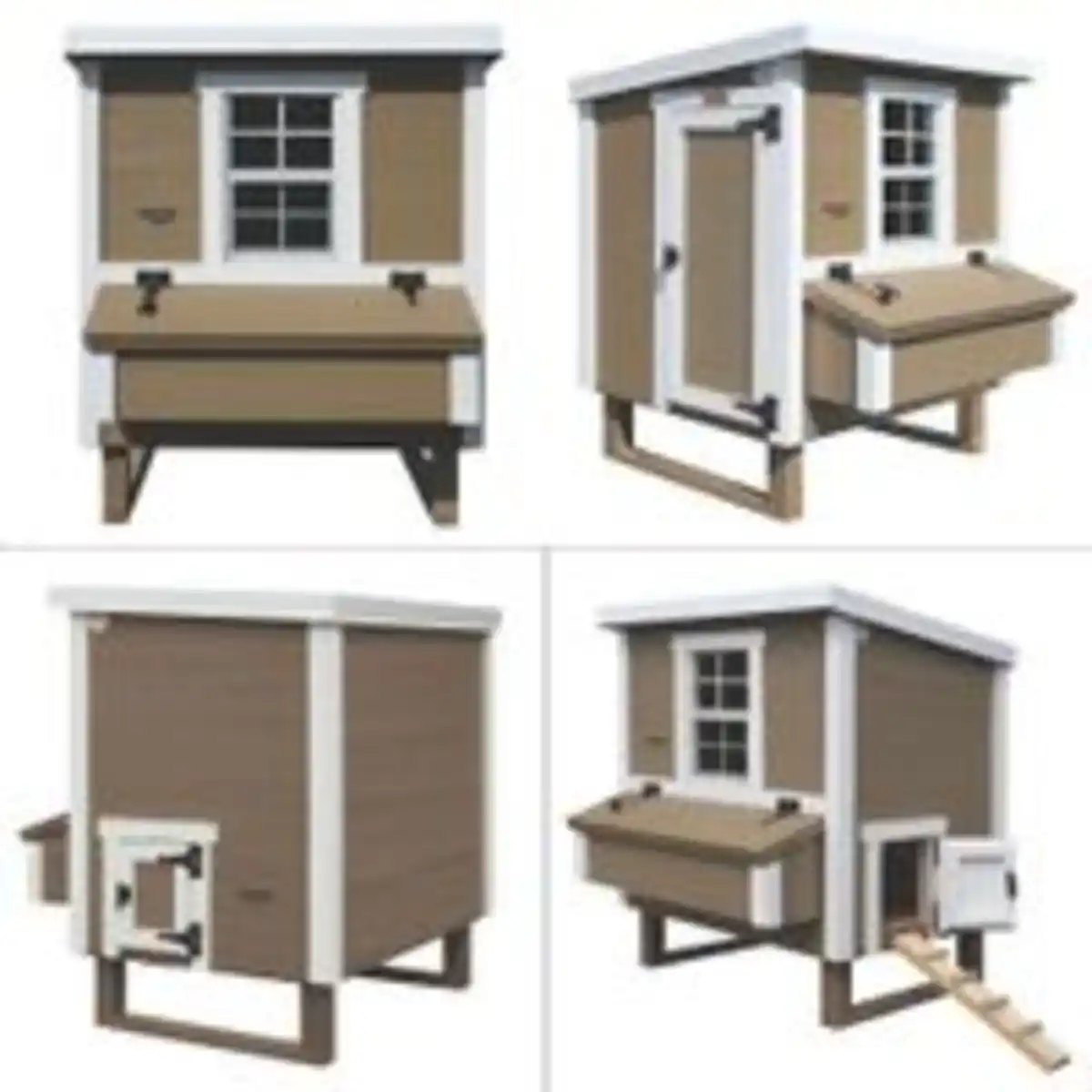 Bild 2 von Hühnerstall Mitte EZ Chicken Home  1,68 m²  Beige hergestellt in EU