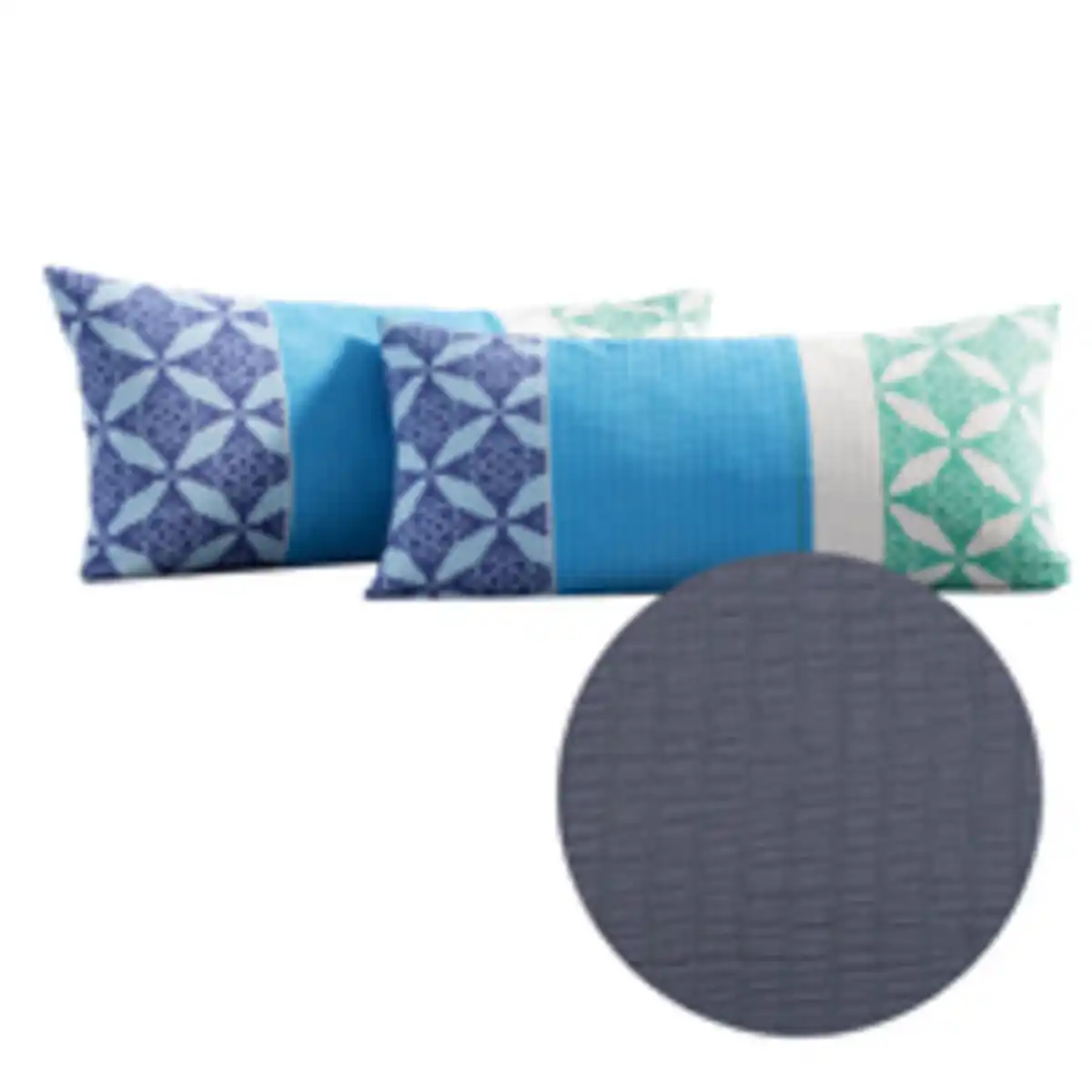 Bild 2 von Seersucker-Kissenbezüge, 2er-Set, je ca. 40 x 80 cm