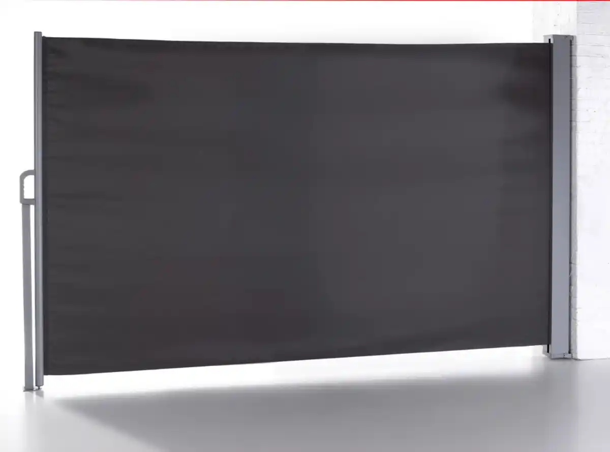 Bild 1 von Seitenmarkise Balkonmarkise aus Aluminium, ca. 3,0 x 1,8 m - Anthrazit