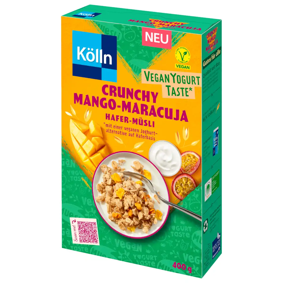 Bild 1 von Kölln Crunchy Mango Maracuja Hafer-Müsli vegan 400g
