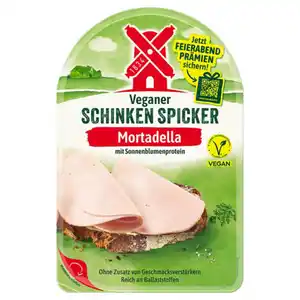 RÜGENWALDER MÜHLE Veganer Schinken Spicker 80 g, Mortadella