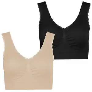 Seamless-BH mit Spitze 2er-Pack