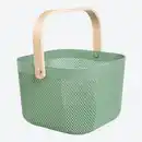 Bild 2 von Aufbewahrungskorb mit Bambusgriff, ca. 24x25,5x17,5 cm